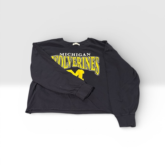 Michigan Wolverines '47 T-shirt blue with Maize colored letter XL M Logo EUC - Picture 2 of 7